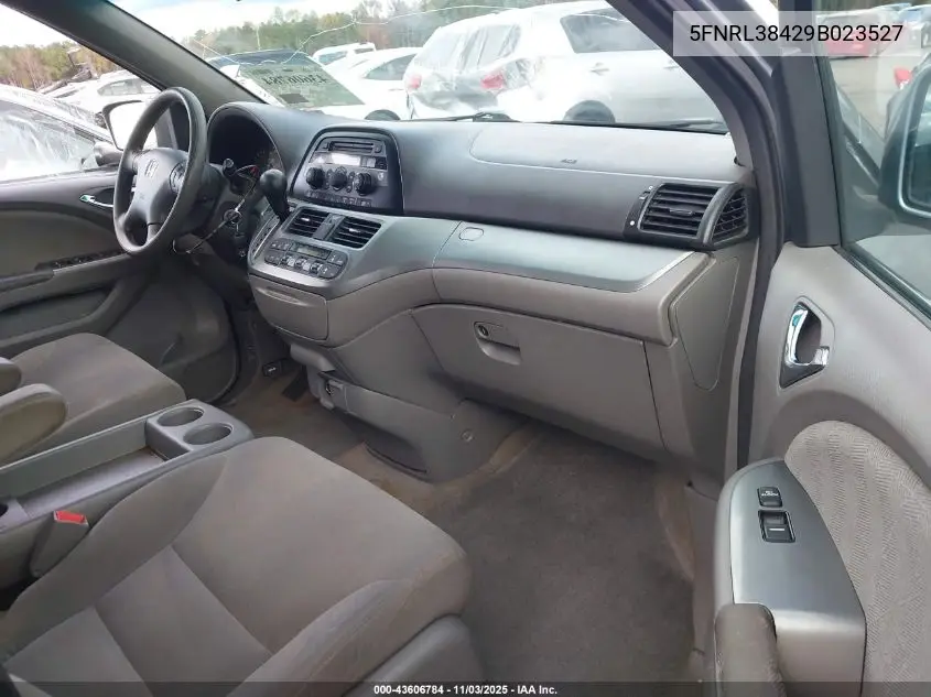 5FNRL38429B023527 2009 Honda Odyssey Ex
