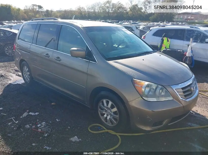 5FNRL38409B045204 2009 Honda Odyssey Ex