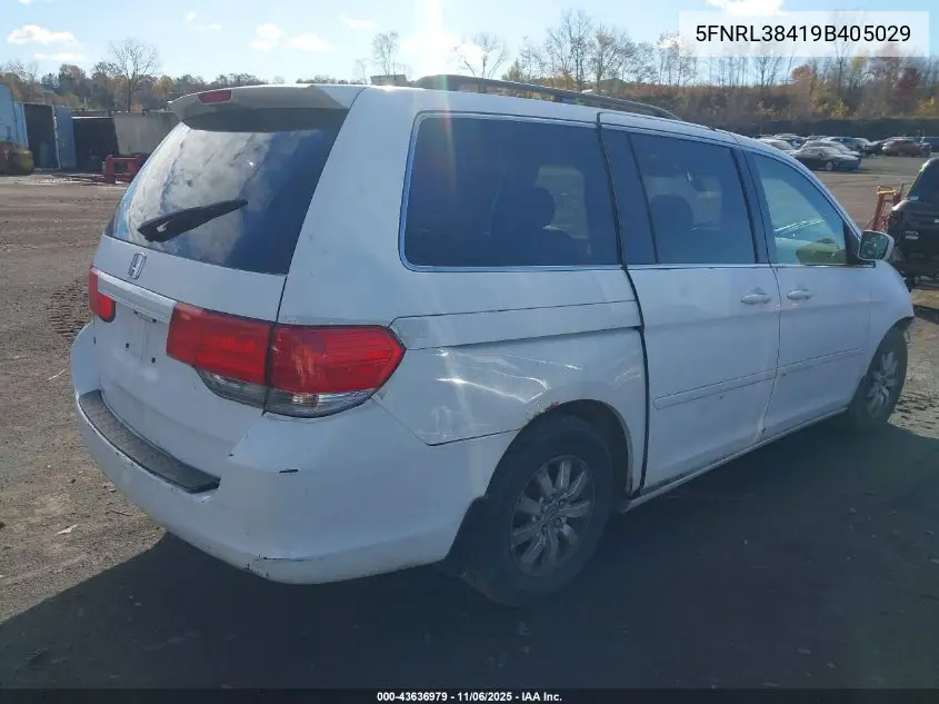 5FNRL38419B405029 2009 Honda Odyssey Ex
