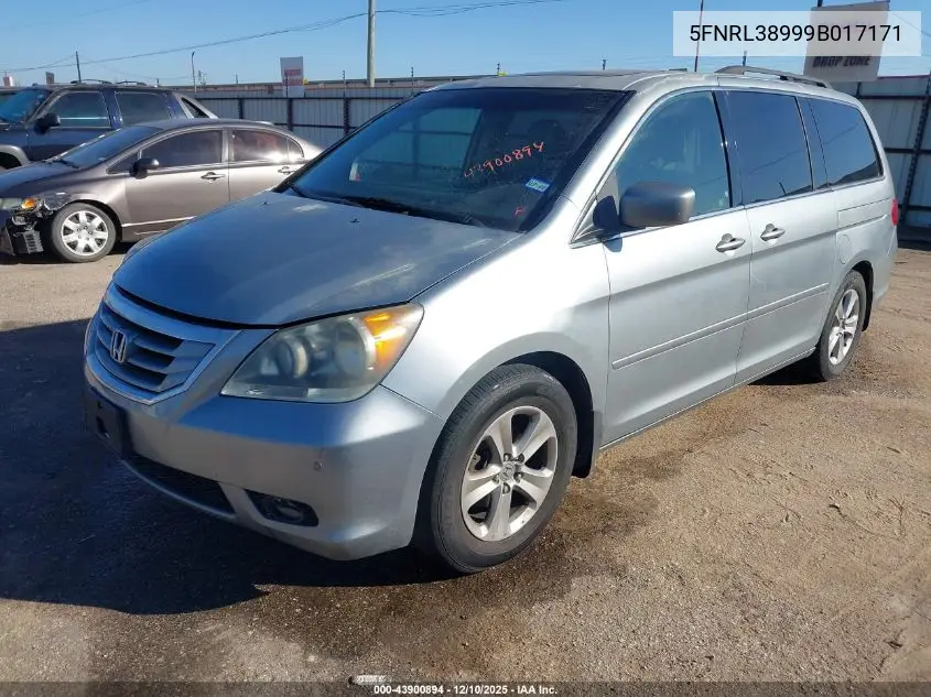 5FNRL38999B017171 2009 Honda Odyssey Touring