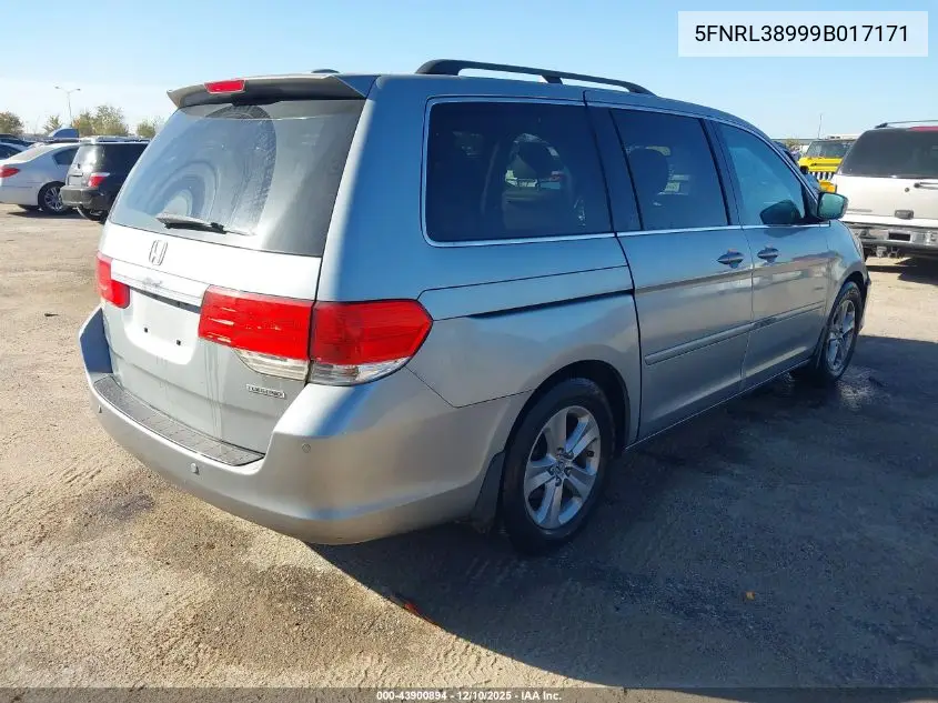 5FNRL38999B017171 2009 Honda Odyssey Touring