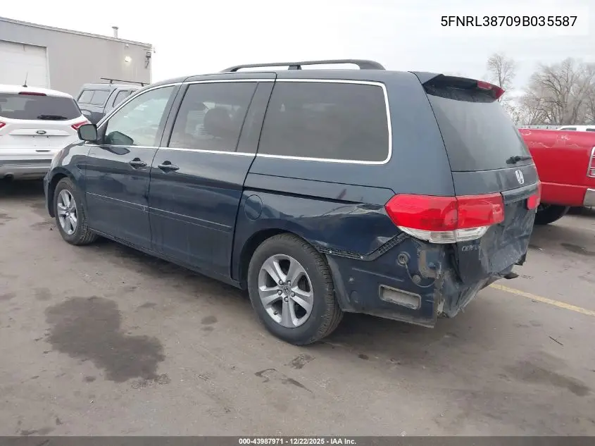 5FNRL38709B035587 2009 Honda Odyssey Ex-L