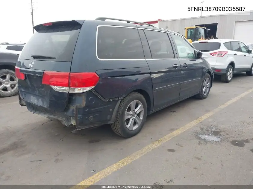 5FNRL38709B035587 2009 Honda Odyssey Ex-L