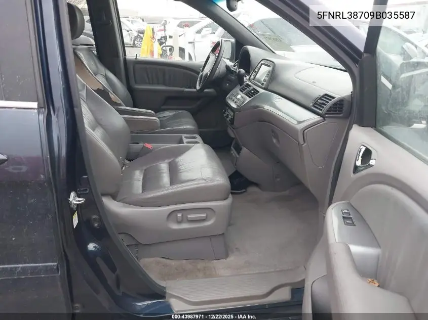 5FNRL38709B035587 2009 Honda Odyssey Ex-L