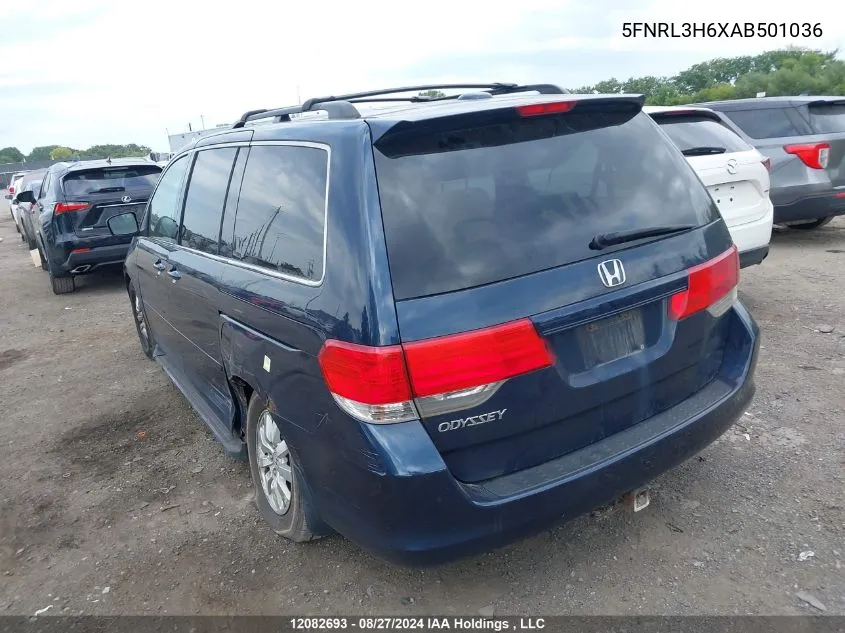 5FNRL3H6XAB501036 2010 Honda Odyssey