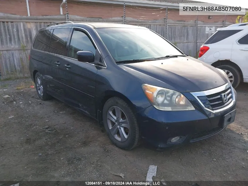 2010 Honda Odyssey VIN: 5FNRL3H88AB507080 Lot: 12084151