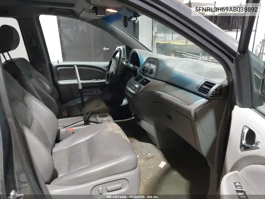 5FNRL3H69AB039892 2010 Honda Odyssey Ex-L