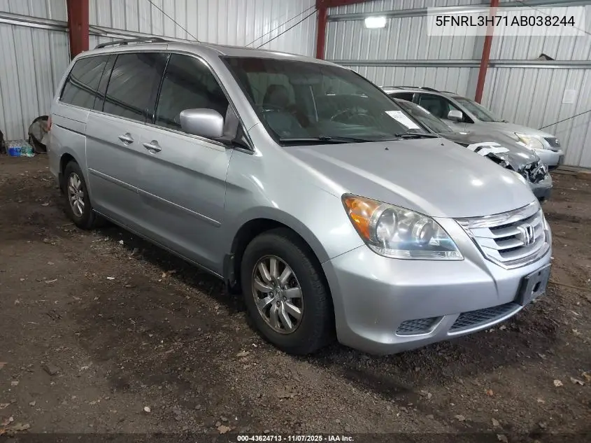 5FNRL3H71AB038244 2010 Honda Odyssey Ex-L
