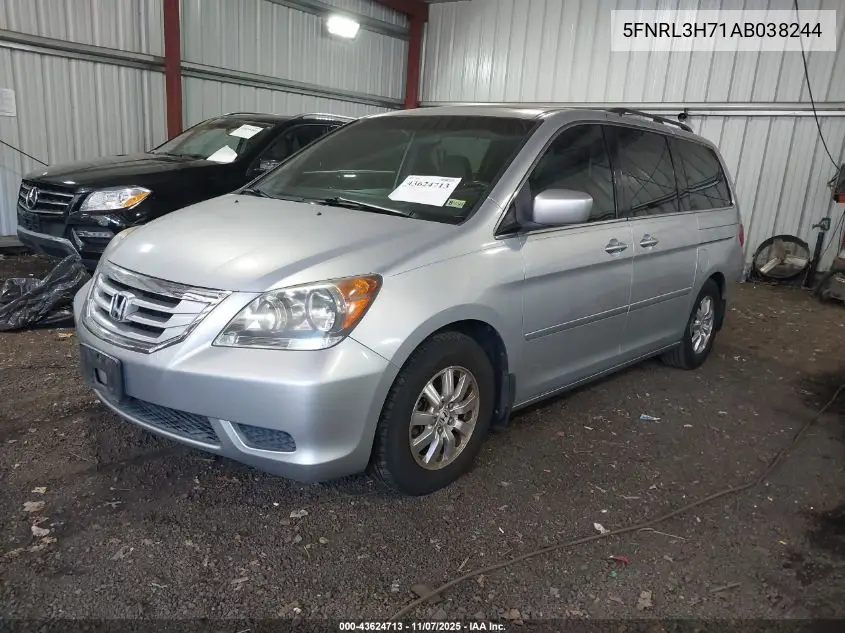 5FNRL3H71AB038244 2010 Honda Odyssey Ex-L