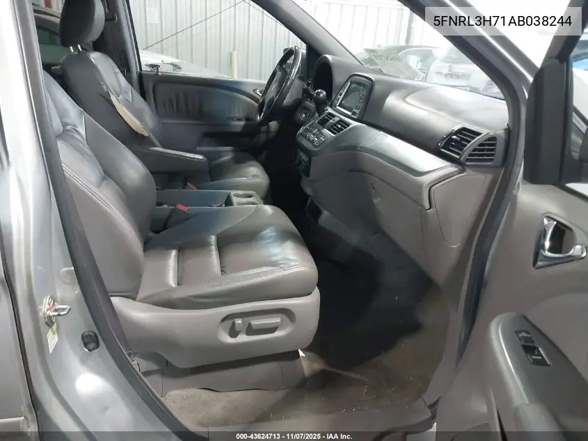 5FNRL3H71AB038244 2010 Honda Odyssey Ex-L