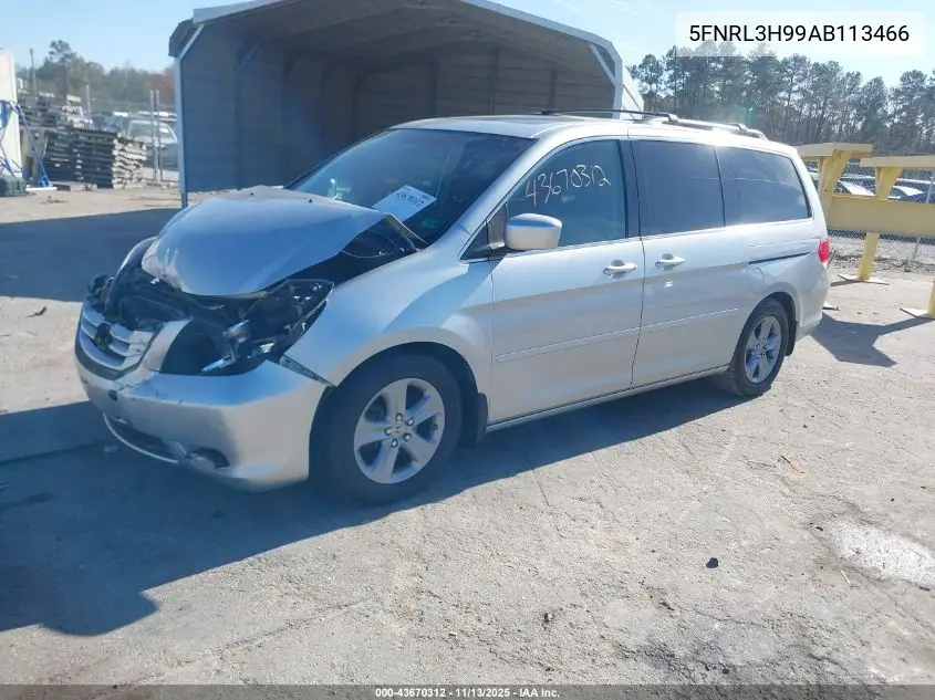 5FNRL3H99AB113466 2010 Honda Odyssey Touring