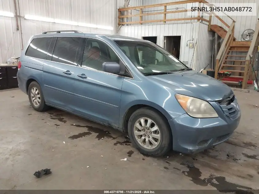 5FNRL3H51AB048772 2010 Honda Odyssey Ex