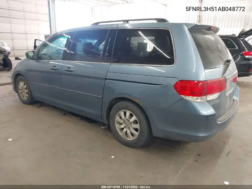 5FNRL3H51AB048772 2010 Honda Odyssey Ex