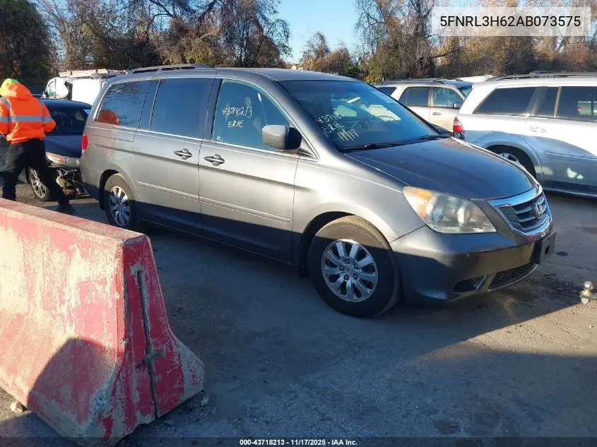 5FNRL3H62AB073575 2010 Honda Odyssey Ex-L
