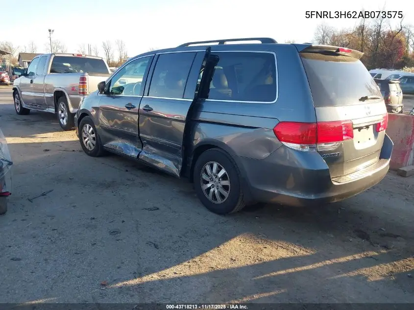 5FNRL3H62AB073575 2010 Honda Odyssey Ex-L