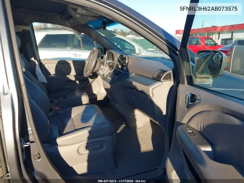 5FNRL3H62AB073575 2010 Honda Odyssey Ex-L