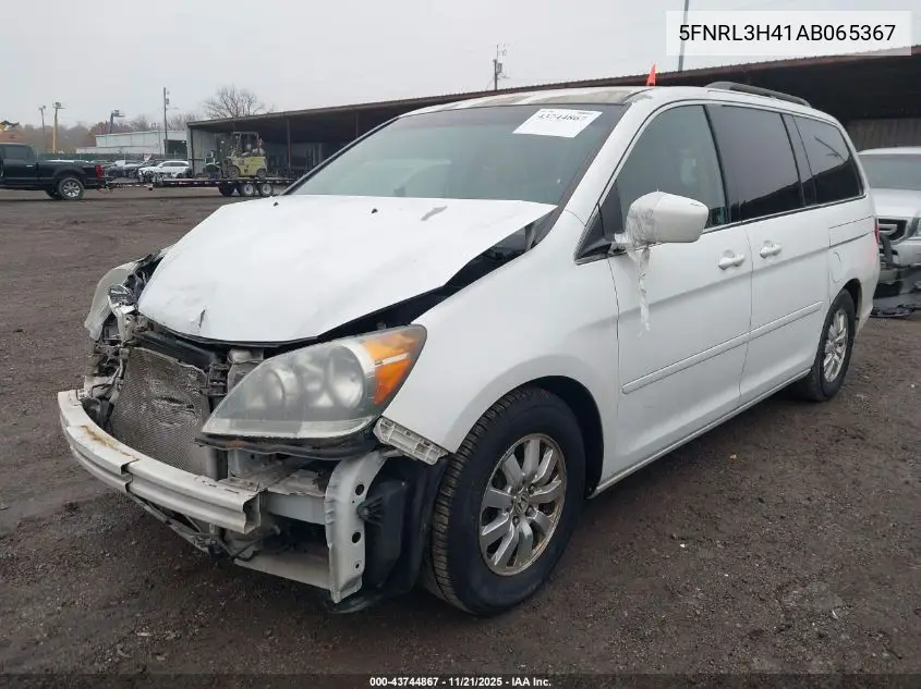 5FNRL3H41AB065367 2010 Honda Odyssey Ex