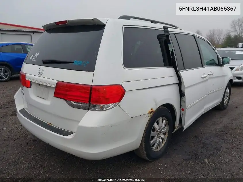 5FNRL3H41AB065367 2010 Honda Odyssey Ex