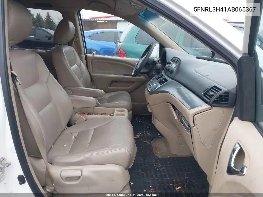 5FNRL3H41AB065367 2010 Honda Odyssey Ex