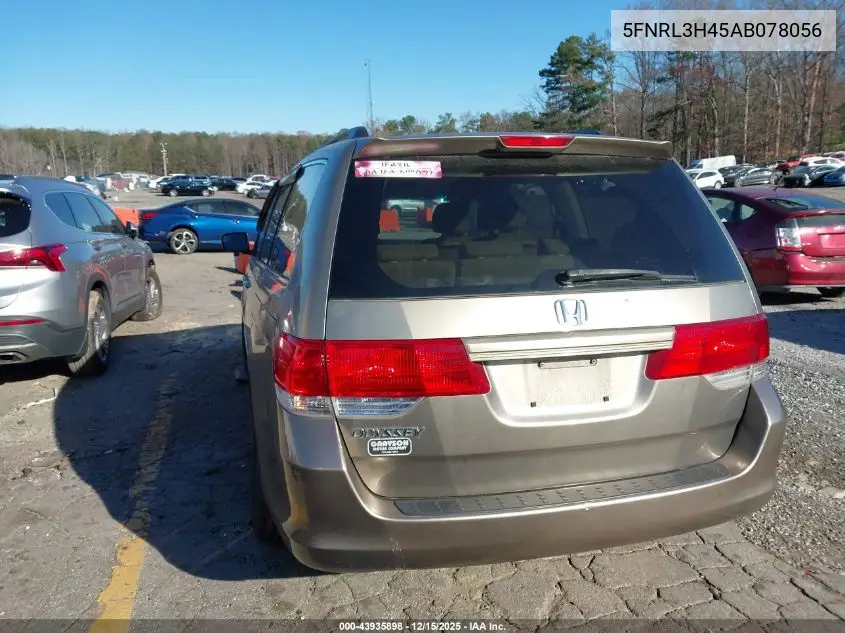 5FNRL3H45AB078056 2010 Honda Odyssey Ex