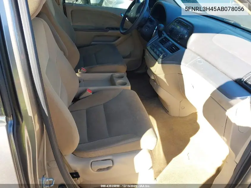 5FNRL3H45AB078056 2010 Honda Odyssey Ex