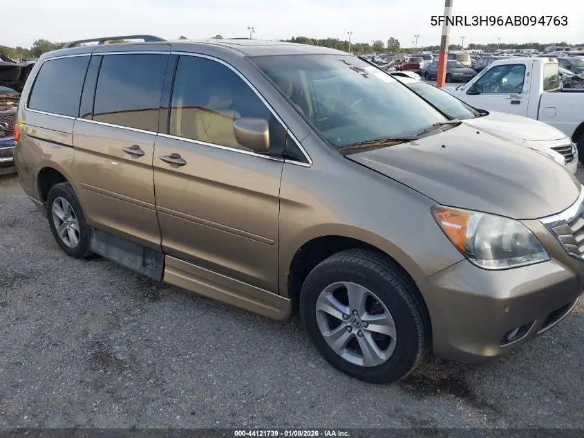 5FNRL3H96AB094763 2010 Honda Odyssey Touring