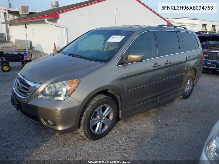 5FNRL3H96AB094763 2010 Honda Odyssey Touring