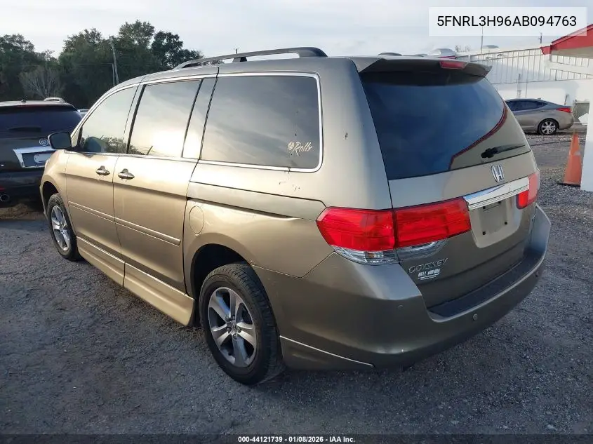 5FNRL3H96AB094763 2010 Honda Odyssey Touring