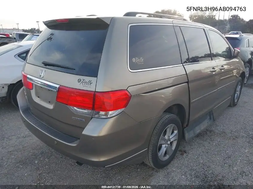 5FNRL3H96AB094763 2010 Honda Odyssey Touring