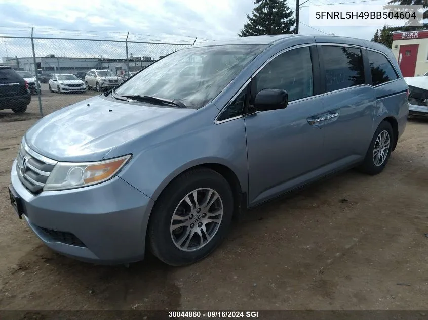 2011 Honda Odyssey Ex VIN: 5FNRL5H49BB504604 Lot: 30044860