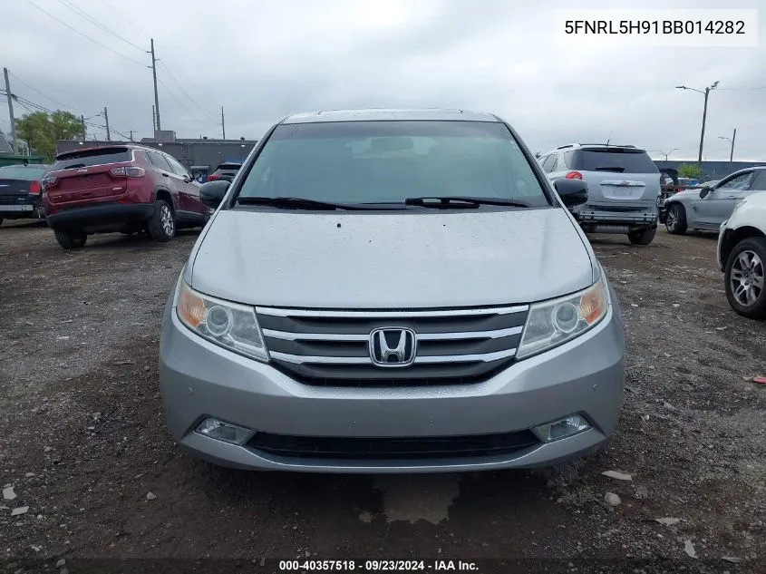 2011 Honda Odyssey Touring/Touring Elite VIN: 5FNRL5H91BB014282 Lot: 40357518