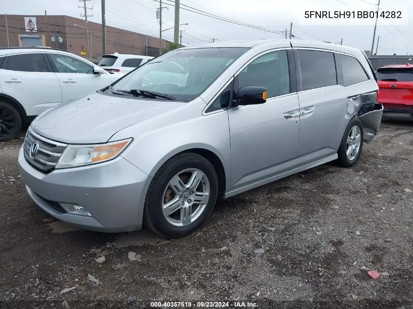 2011 Honda Odyssey Touring/Touring Elite VIN: 5FNRL5H91BB014282 Lot: 40357518