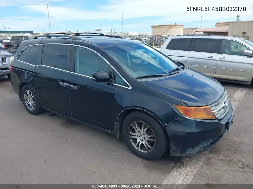 2011 Honda Odyssey Ex VIN: 5FNRL5H45BB032370 Lot: 40404091