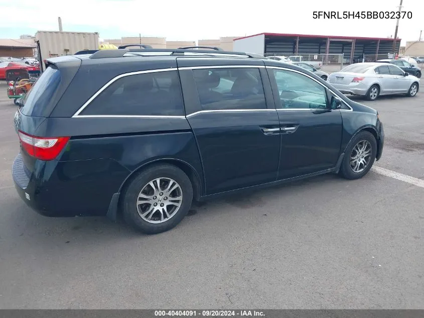 5FNRL5H45BB032370 2011 Honda Odyssey Ex