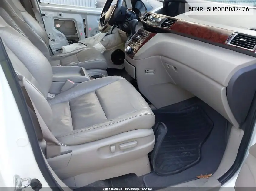 5FNRL5H60BB037476 2011 Honda Odyssey Ex-L