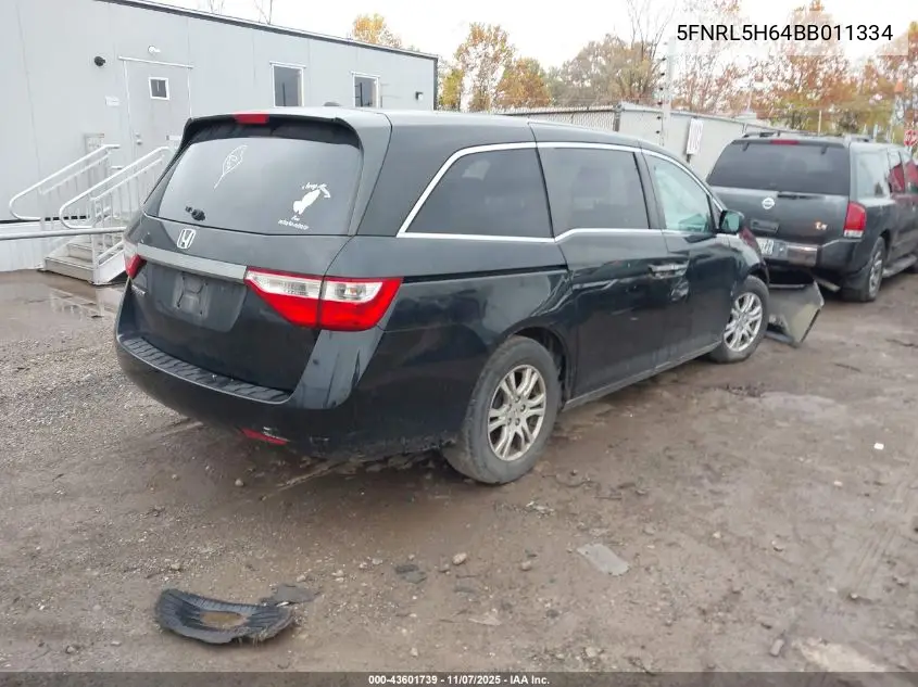 5FNRL5H64BB011334 2011 Honda Odyssey Ex-L