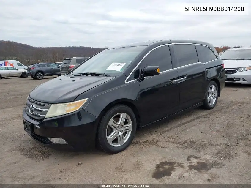 5FNRL5H90BB014208 2011 Honda Odyssey Touring/Touring Elite