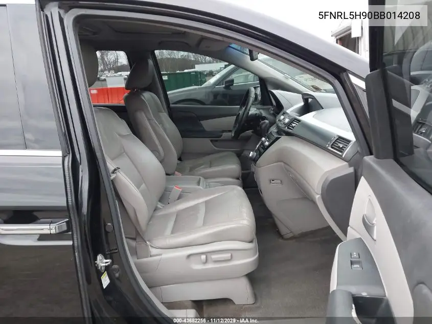 5FNRL5H90BB014208 2011 Honda Odyssey Touring/Touring Elite