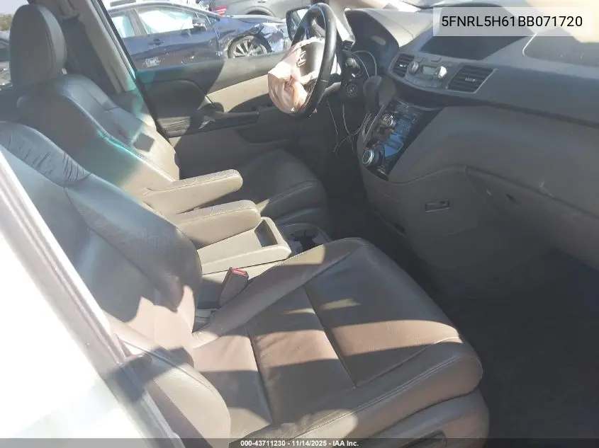 5FNRL5H61BB071720 2011 Honda Odyssey Ex-L