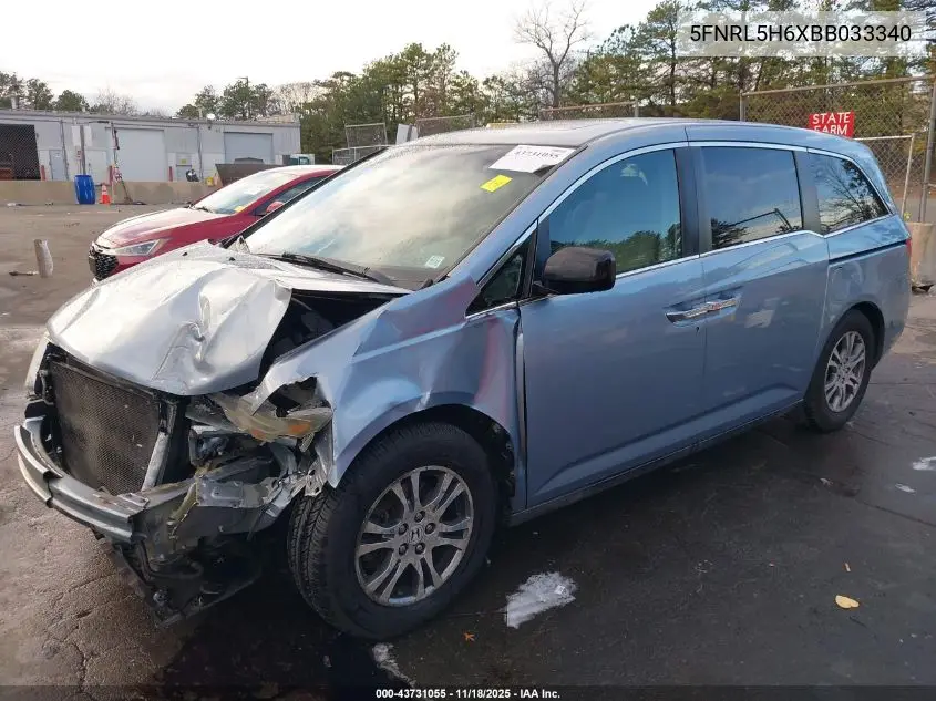 5FNRL5H6XBB033340 2011 Honda Odyssey Ex-L