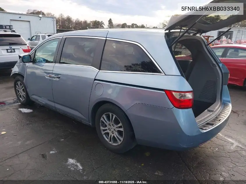 5FNRL5H6XBB033340 2011 Honda Odyssey Ex-L