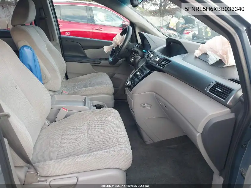 5FNRL5H6XBB033340 2011 Honda Odyssey Ex-L