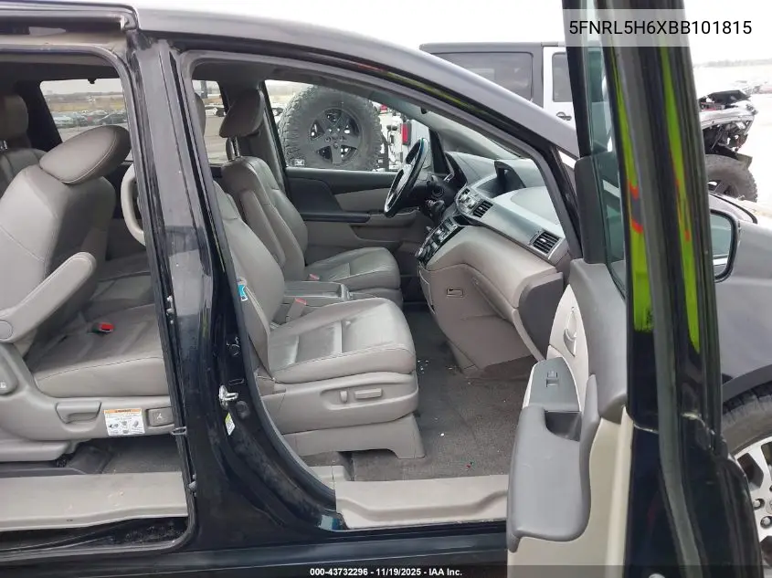 5FNRL5H6XBB101815 2011 Honda Odyssey Ex-L