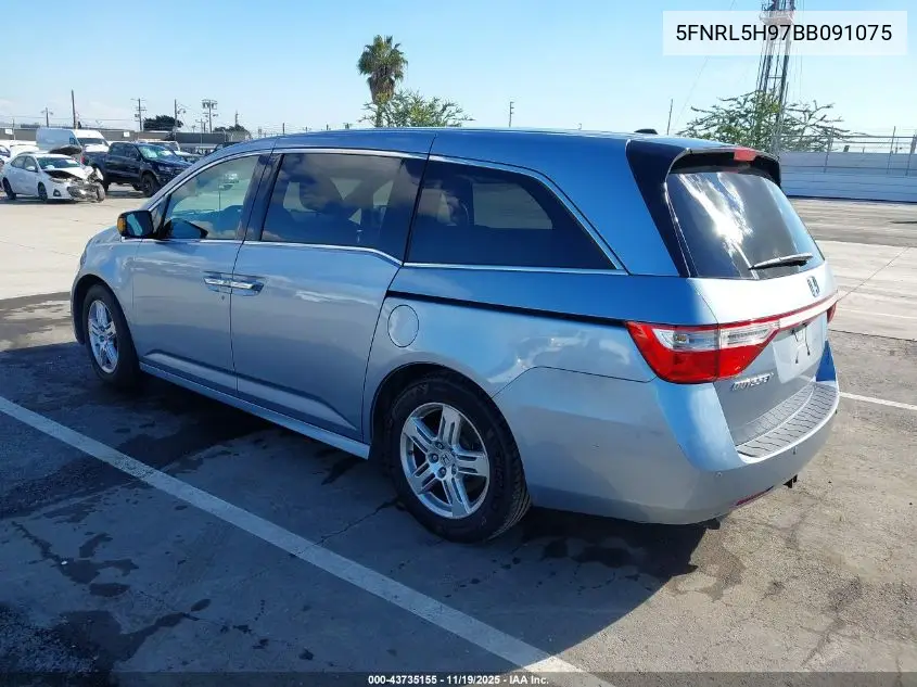5FNRL5H97BB091075 2011 Honda Odyssey Touring/Touring Elite