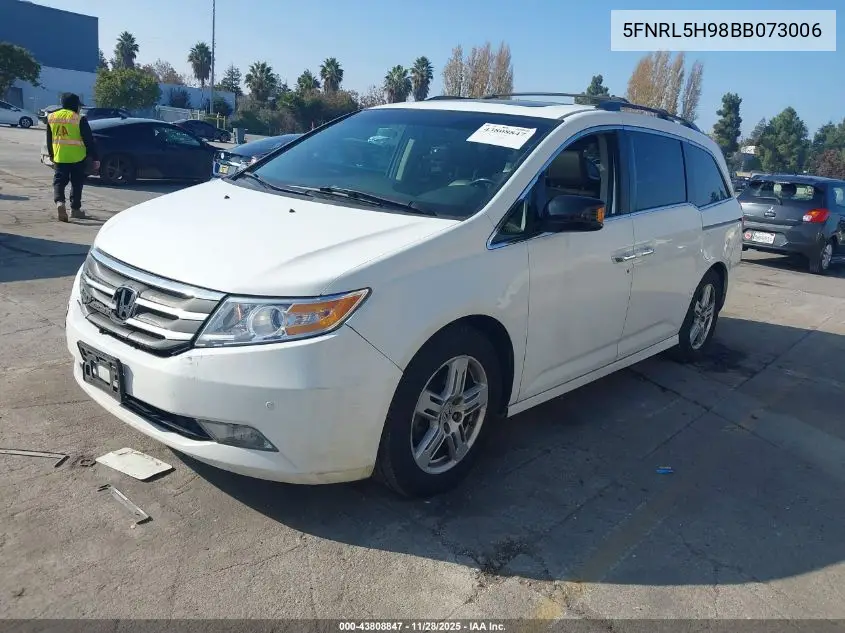5FNRL5H98BB073006 2011 Honda Odyssey Touring/Touring Elite