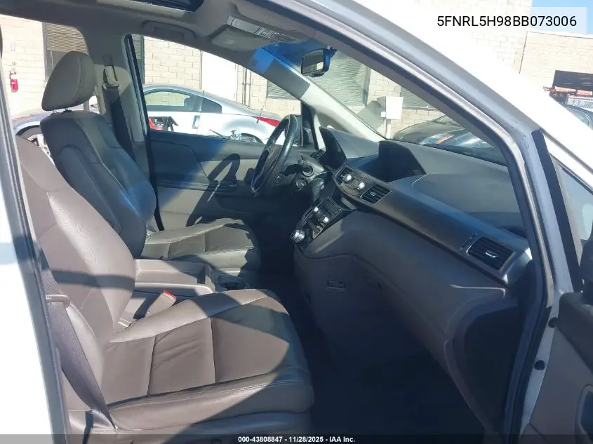 5FNRL5H98BB073006 2011 Honda Odyssey Touring/Touring Elite