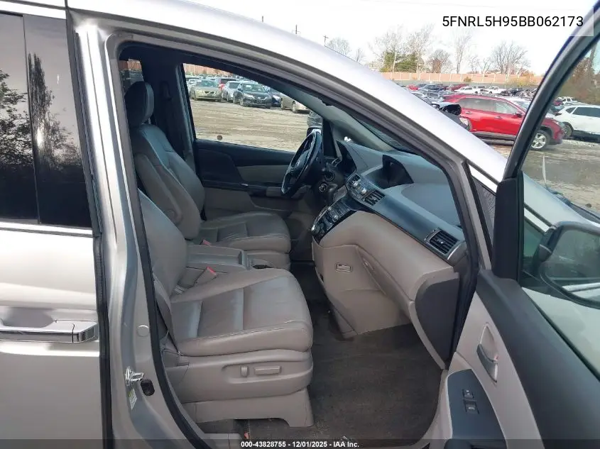 5FNRL5H95BB062173 2011 Honda Odyssey Touring/Touring Elite