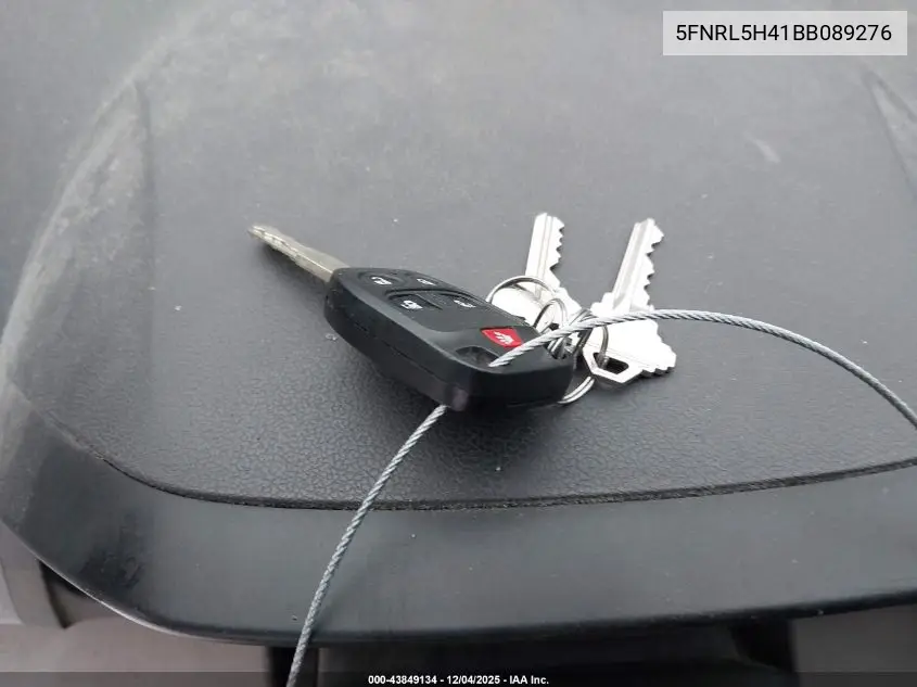 5FNRL5H41BB089276 2011 Honda Odyssey Ex