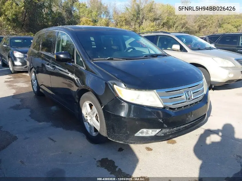 5FNRL5H94BB026426 2011 Honda Odyssey Touring/Touring Elite
