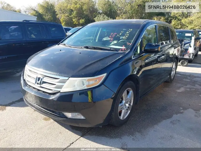 5FNRL5H94BB026426 2011 Honda Odyssey Touring/Touring Elite